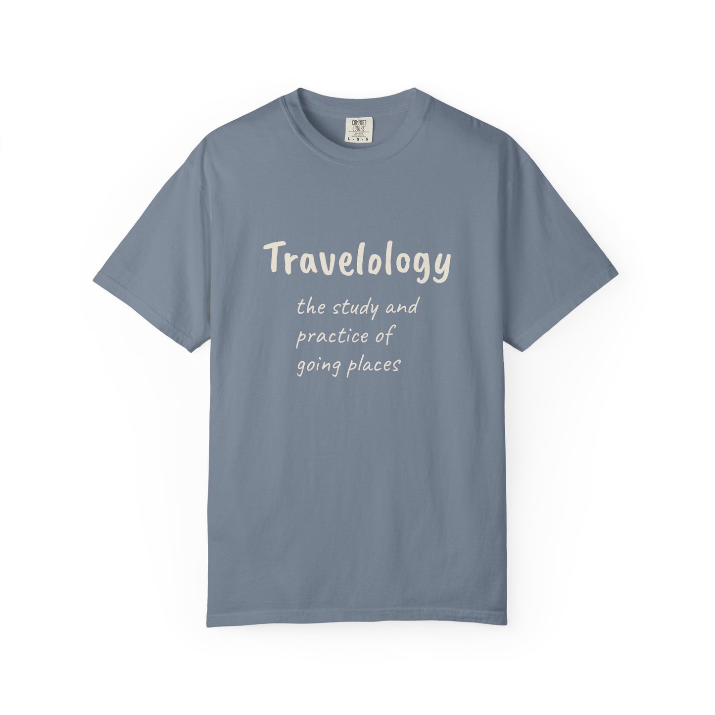 Travelology T-Shirt — "the study and practice of going places" Travel Tee