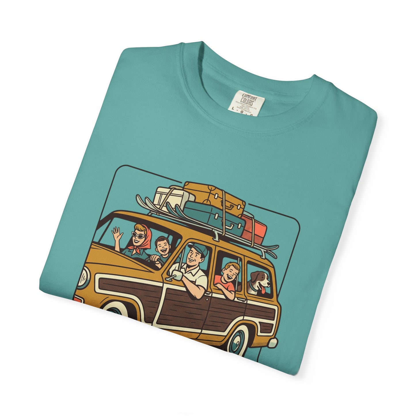 Vacation! Vintage Woodie Road Trip T-Shirt