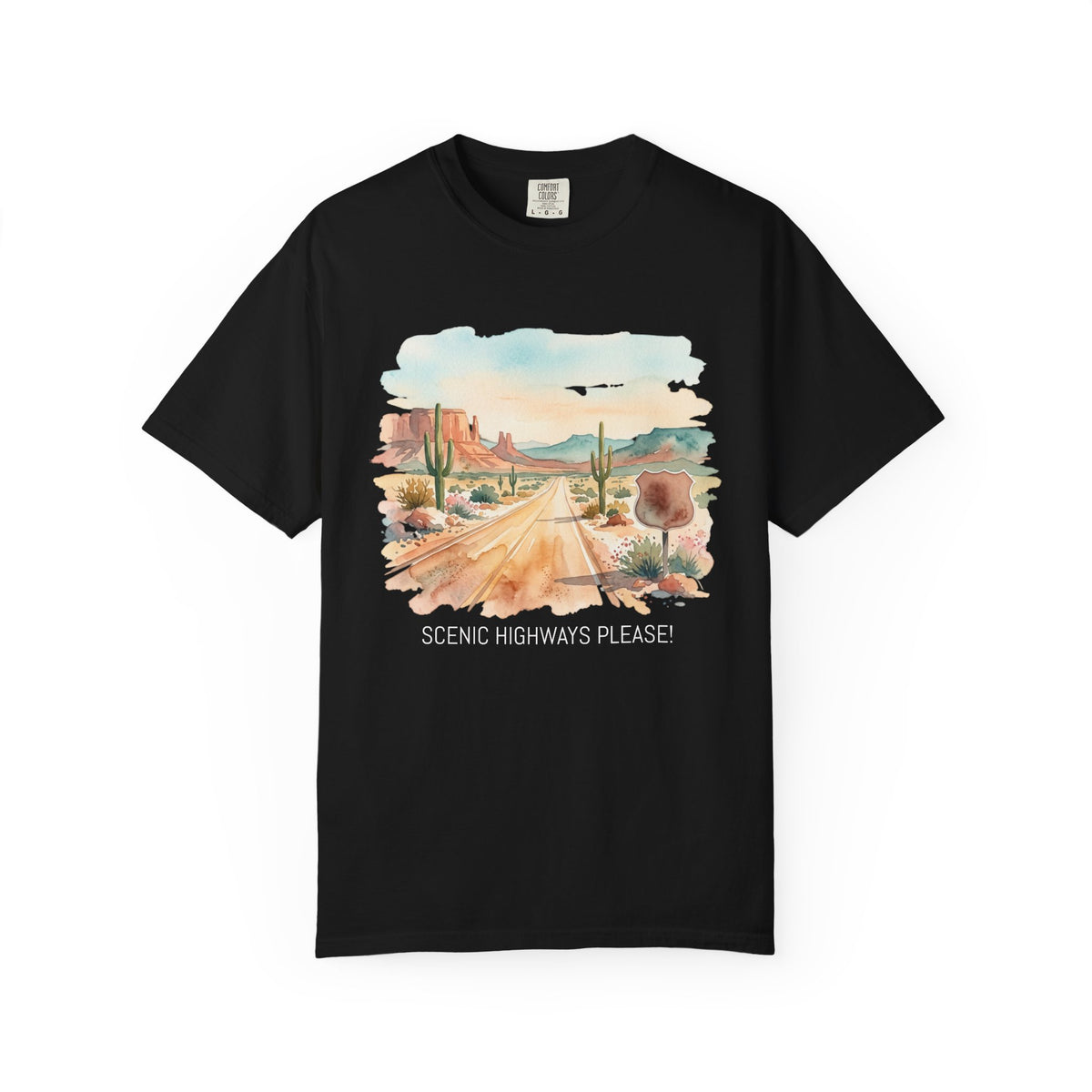Scenic Highways Please! T-Shirt — Floral Travel Roadtrip Tee or