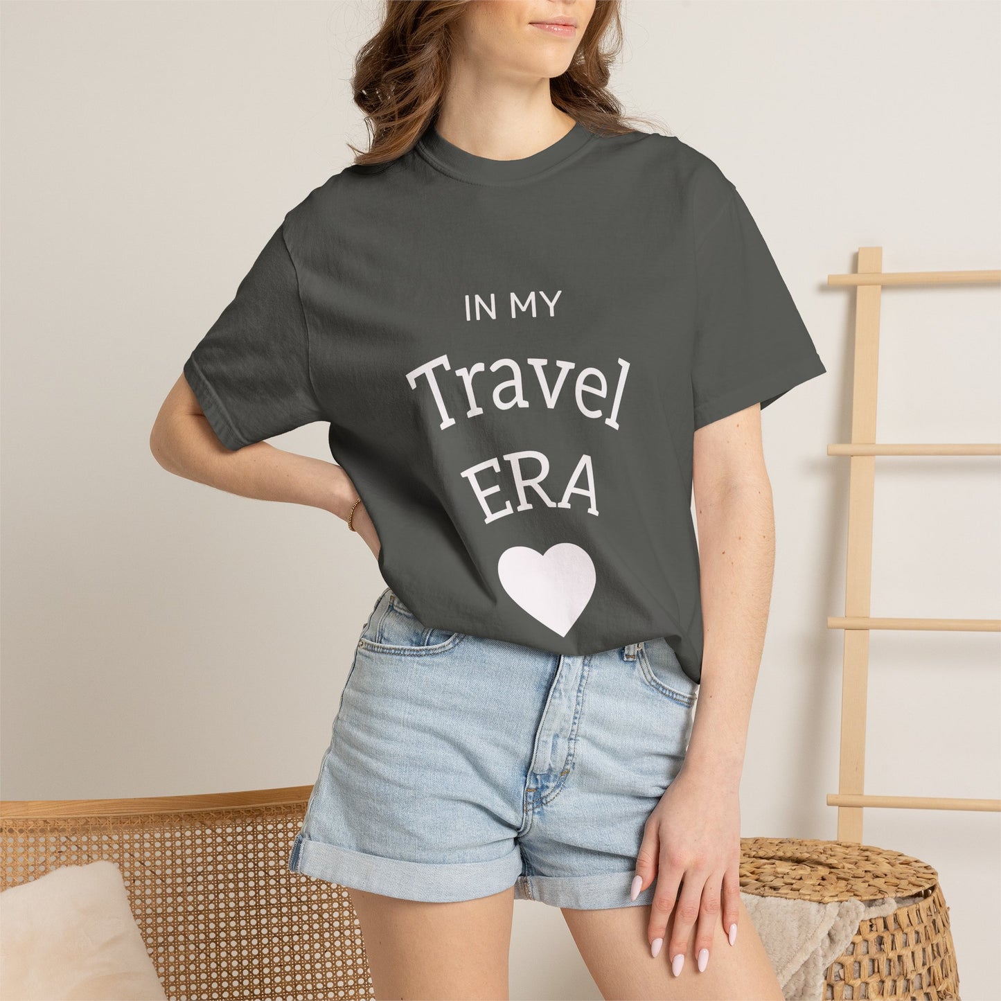 Travel Era T-Shirt — "In My Travel Era" Vintage Heart Tee for Travelers