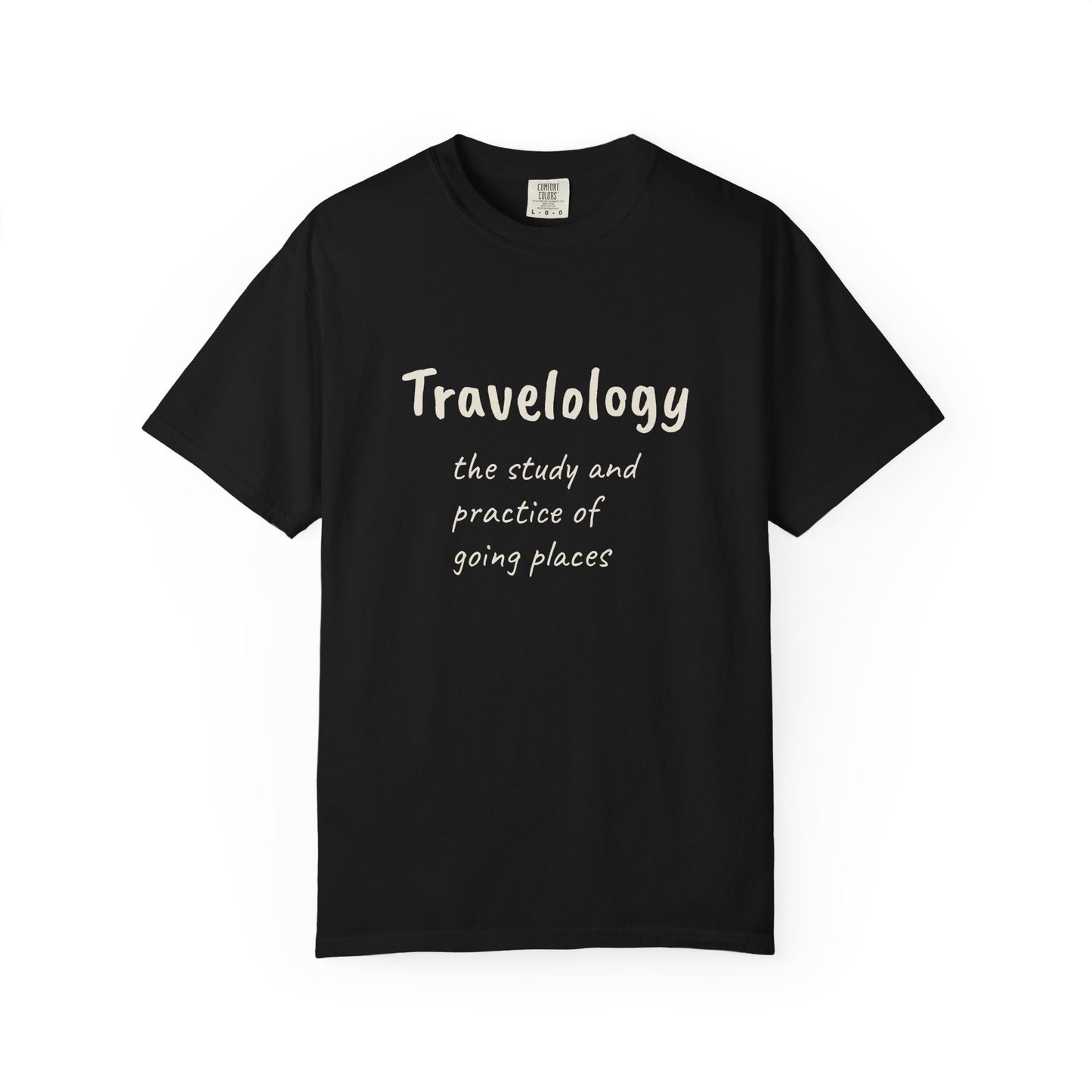Travelology T-Shirt — "the study and practice of going places" Travel Tee