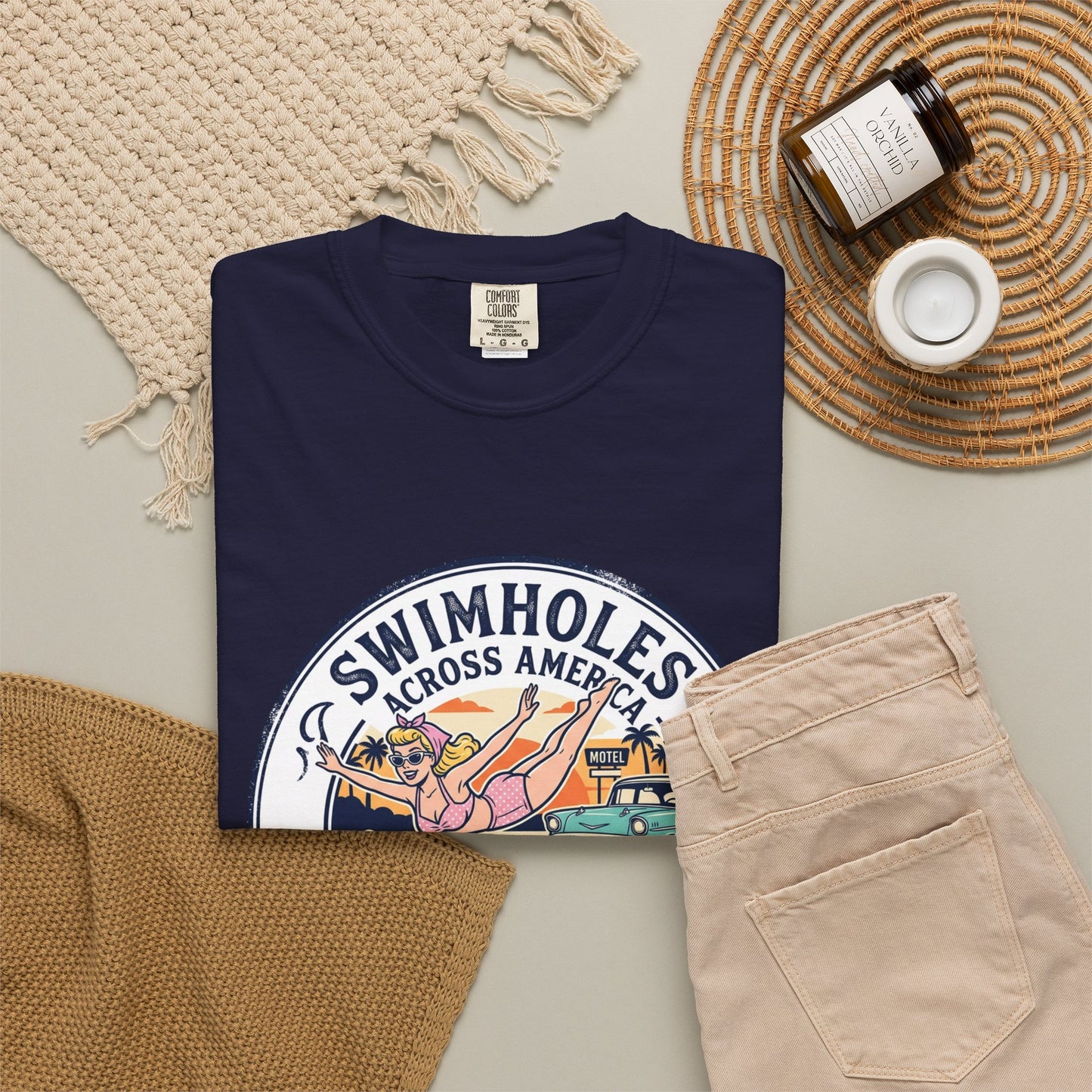 Swimholes Across America T-Shirt — Vintage Road Trip Swim Tee