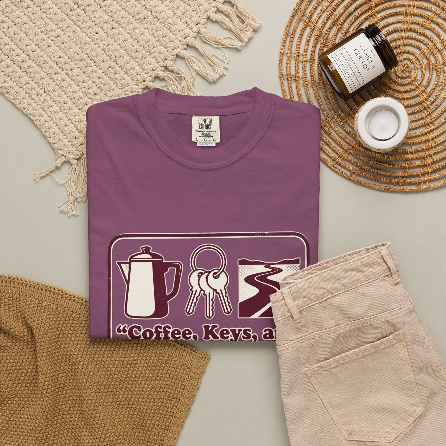 Coffee, Keys & Open Roads T-Shirt