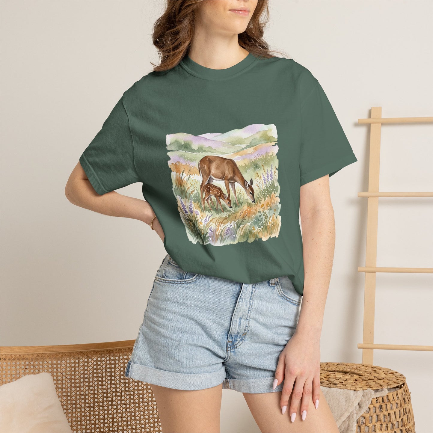 Deer Meadow Vintage-Style T-Shirt