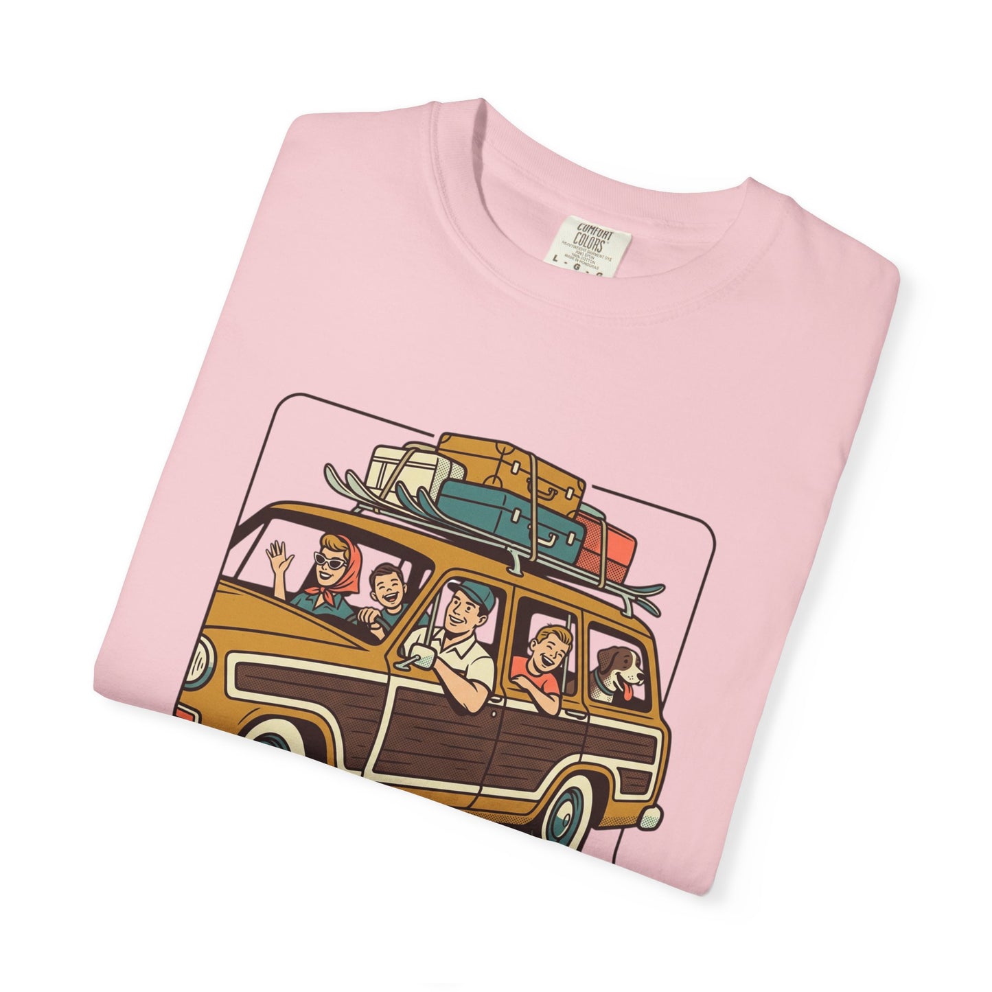 Vacation! Vintage Woodie Road Trip T-Shirt