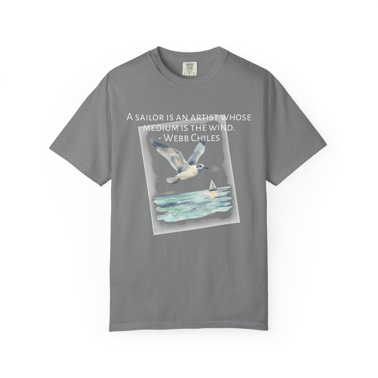 Sailor Quote T-Shirt — "A Sailor Is An Artist" Seagull Graphic Tee