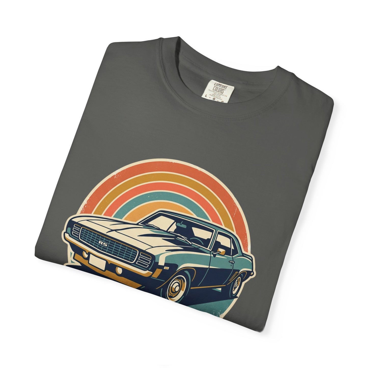 '69 Camaro Retro Muscle Car T-Shirt — Vintage Sunset Classic Car Tee