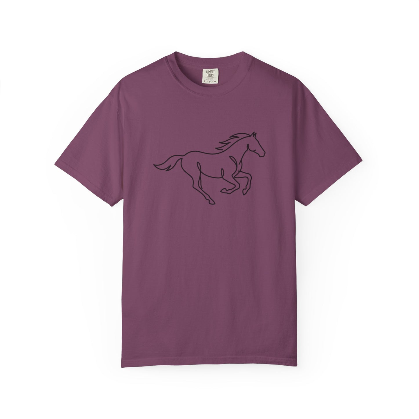 Running Horse Outline T-Shirt