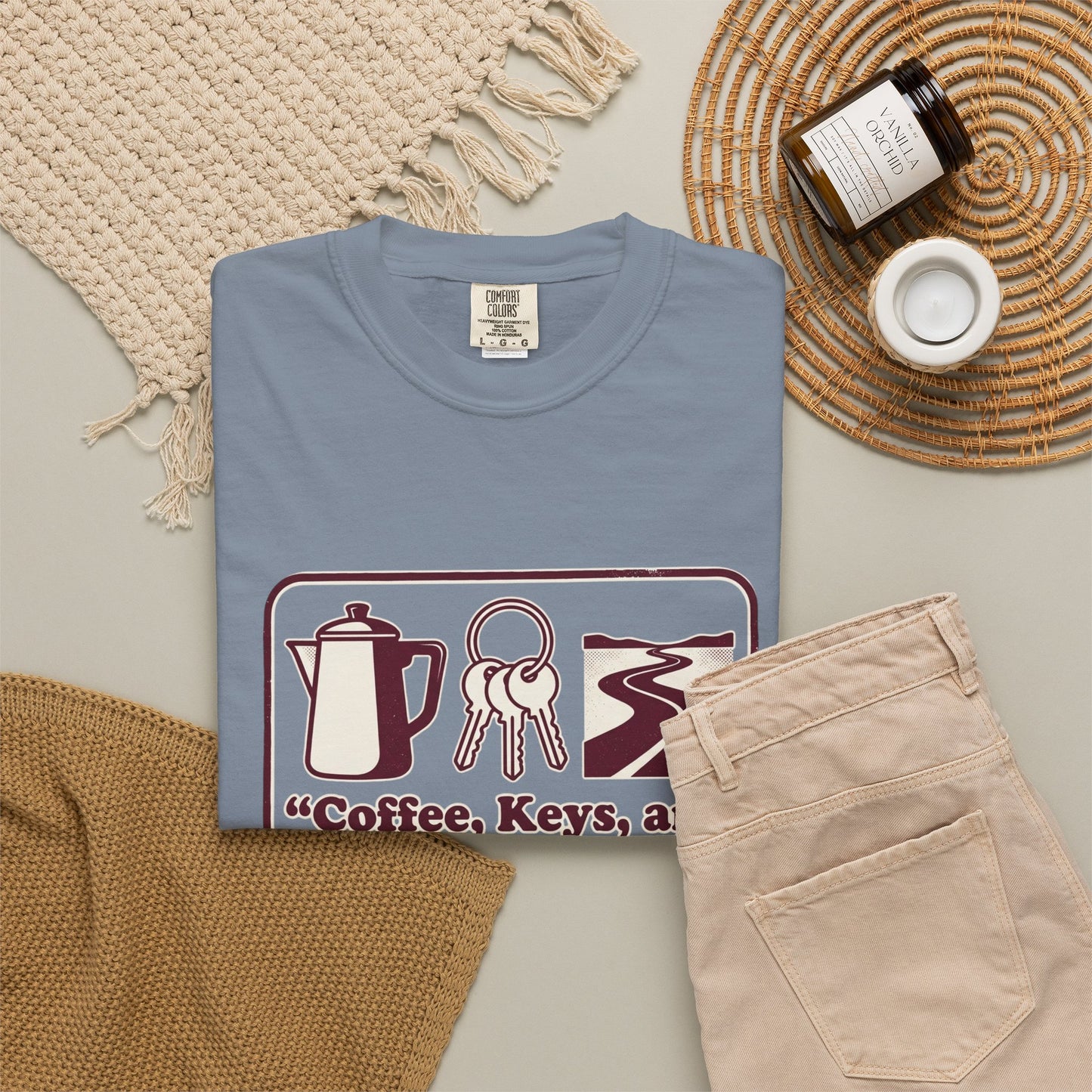Coffee, Keys & Open Roads T-Shirt