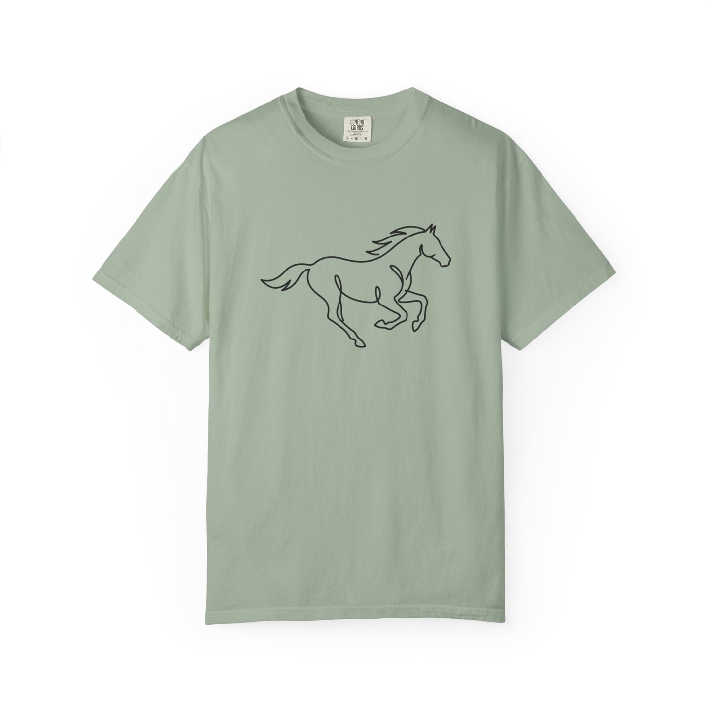 Running Horse Outline T-Shirt