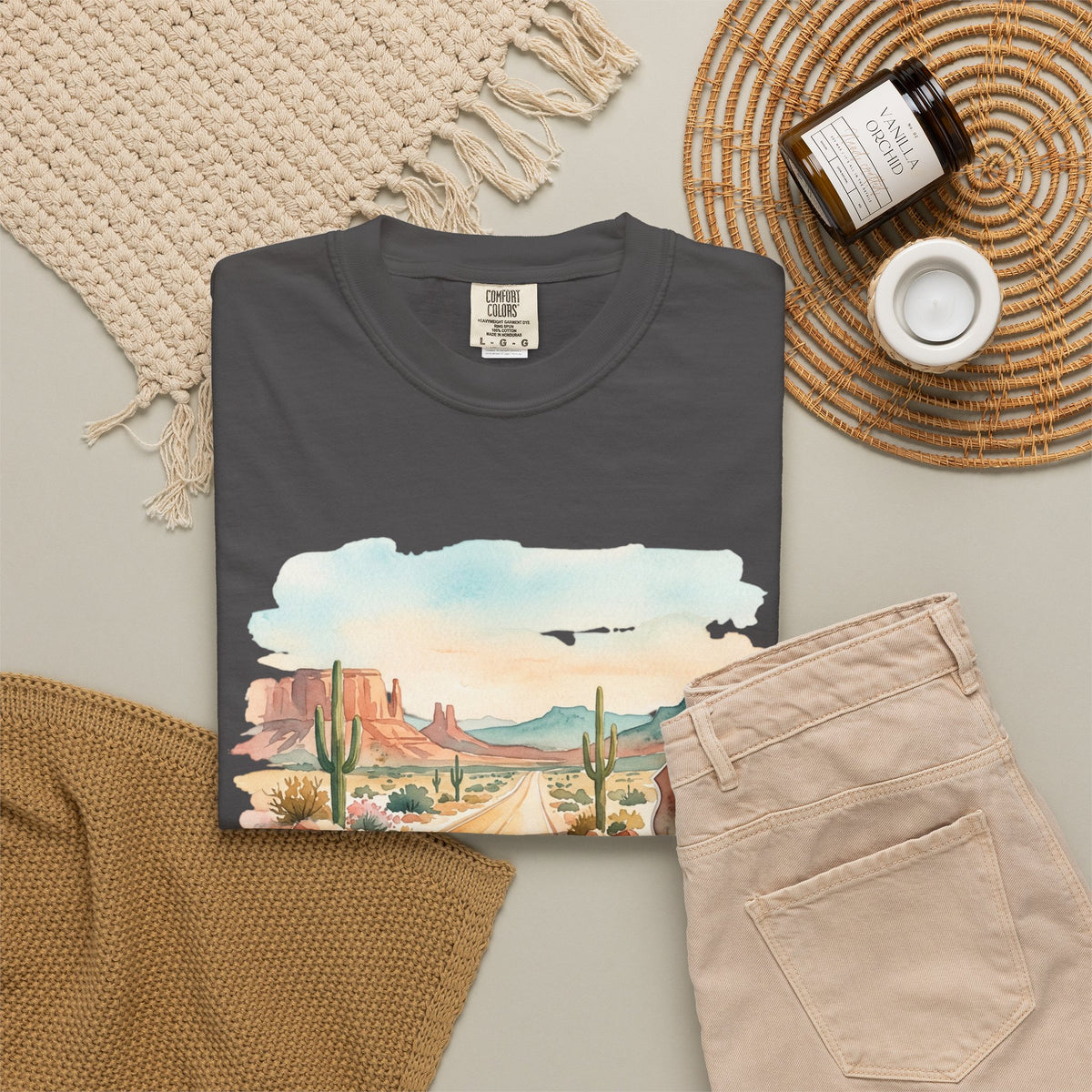 Scenic Highways Please! T-Shirt — Floral Travel Roadtrip Tee or
