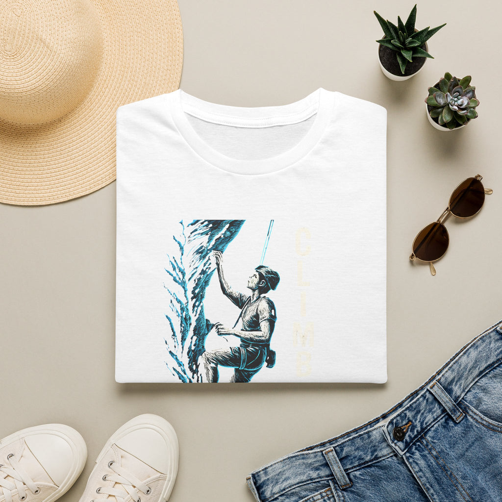 Climber Scaling Cliff T-Shirt