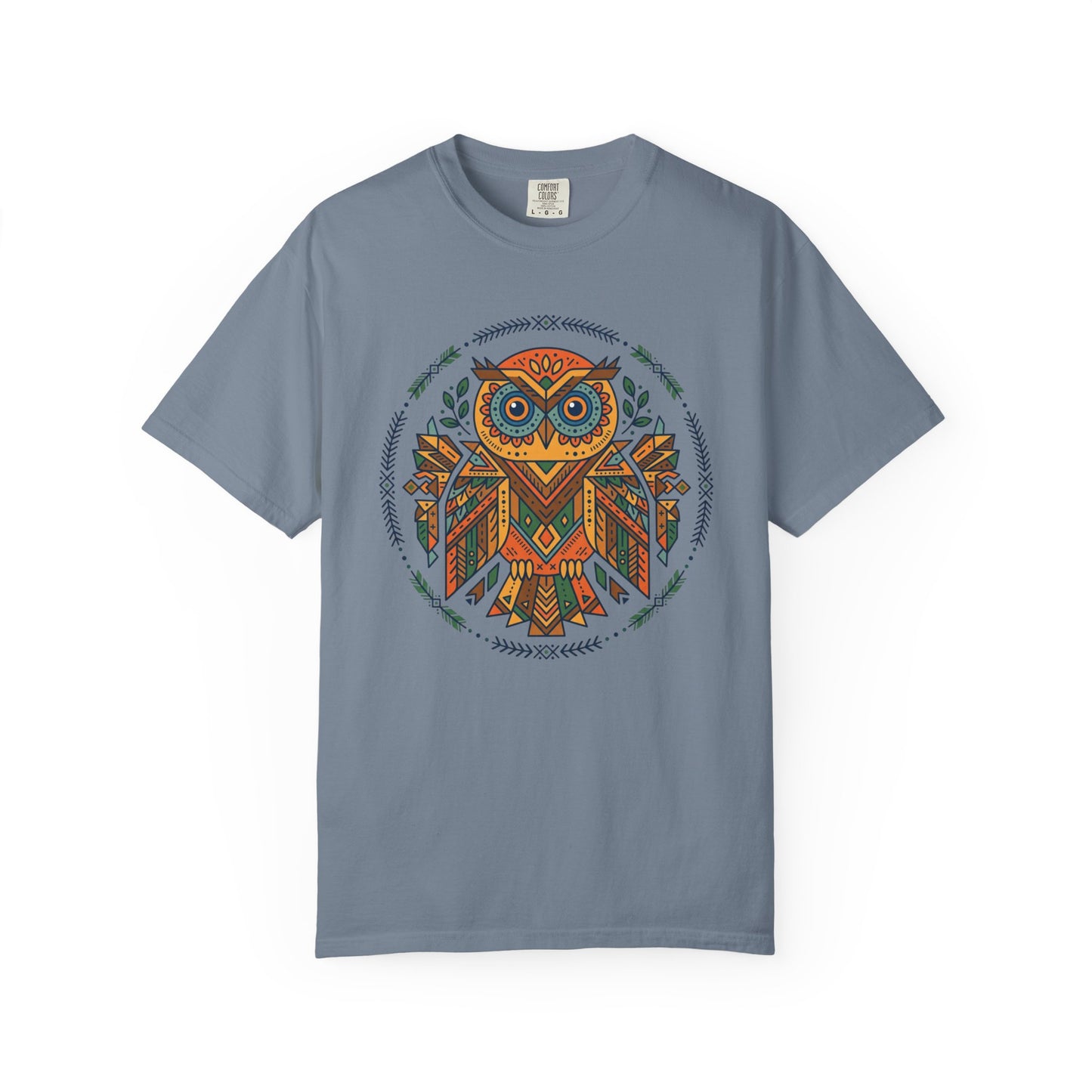 Boho Tribal Owl T-Shirt — Geometric Owl Graphic Tee