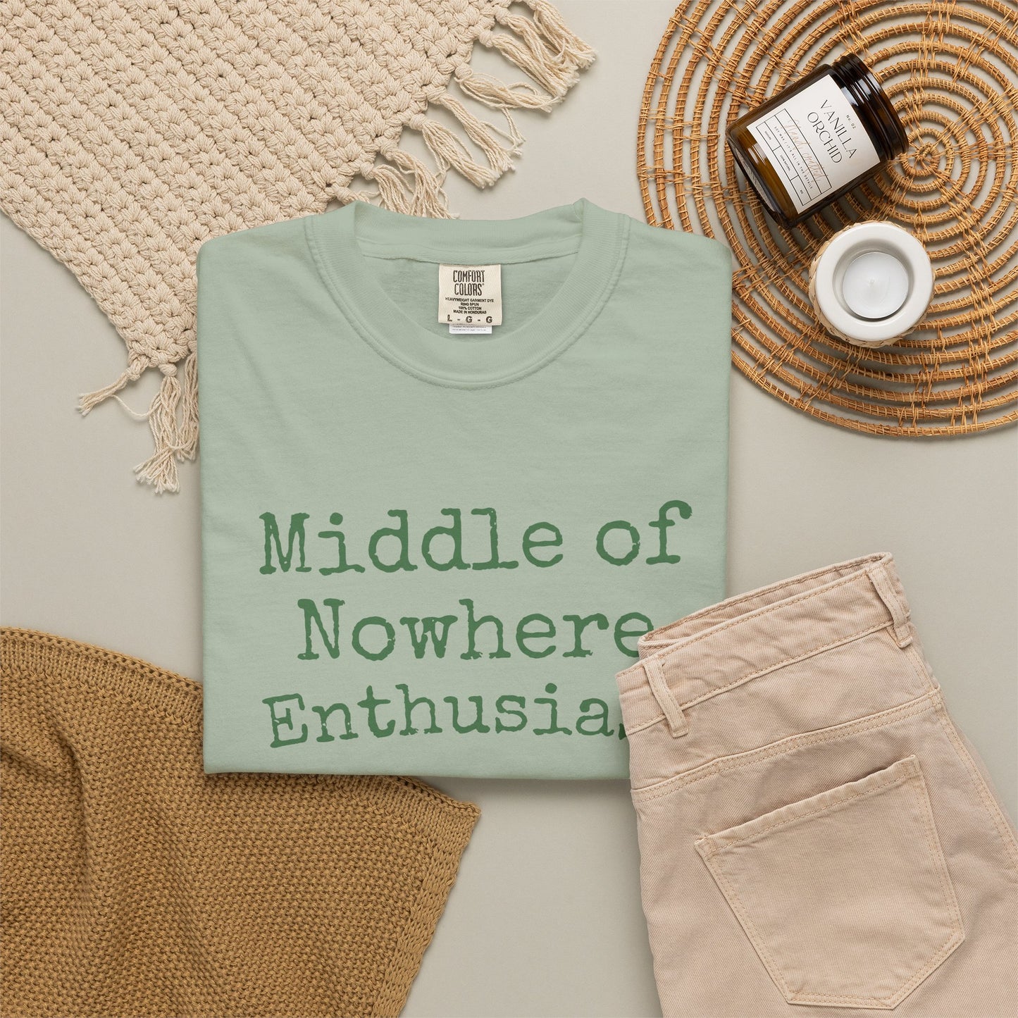 Middle of Nowhere Enthusiast T-Shirt — Nature Lover Graphic Tee