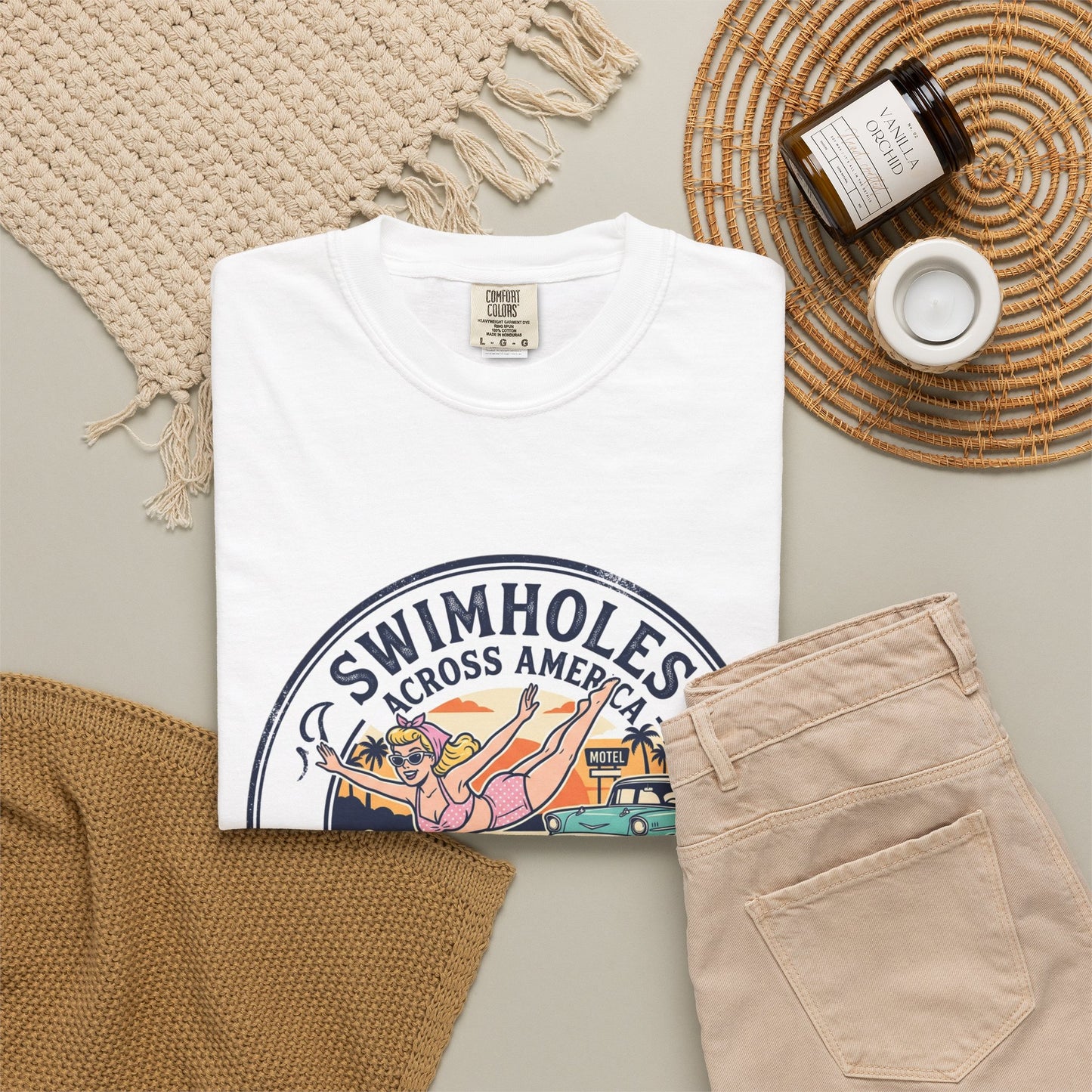Swimholes Across America T-Shirt — Vintage Road Trip Swim Tee