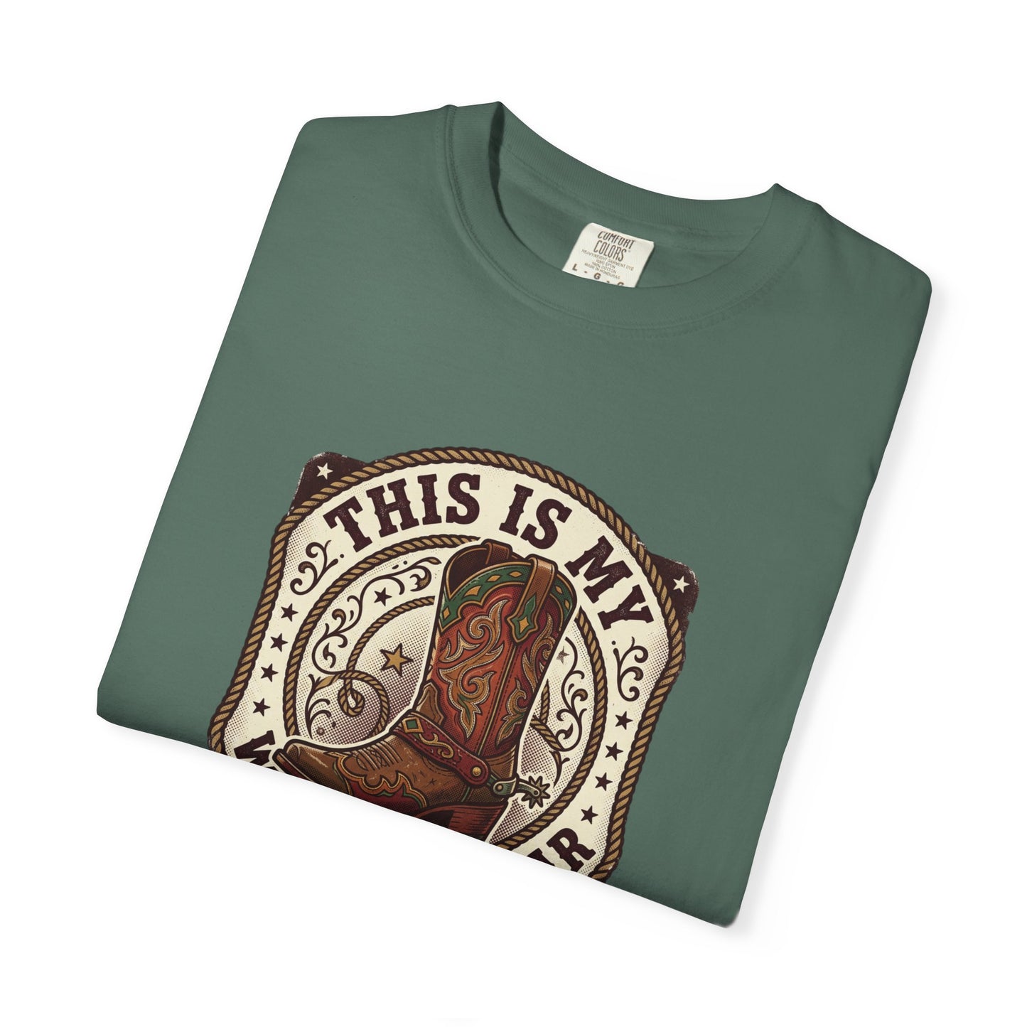 Western Boots Graphic T-Shirt — "This Is My Western Wear" Cowboy Tee