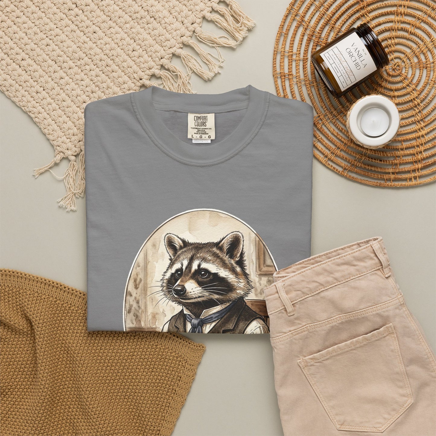 Vintage Raccoon Portrait T-Shirt