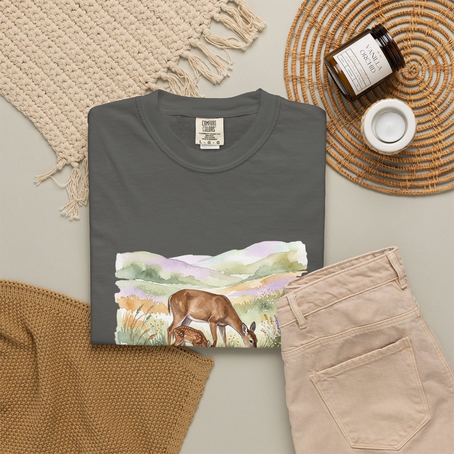 Deer Meadow Vintage-Style T-Shirt
