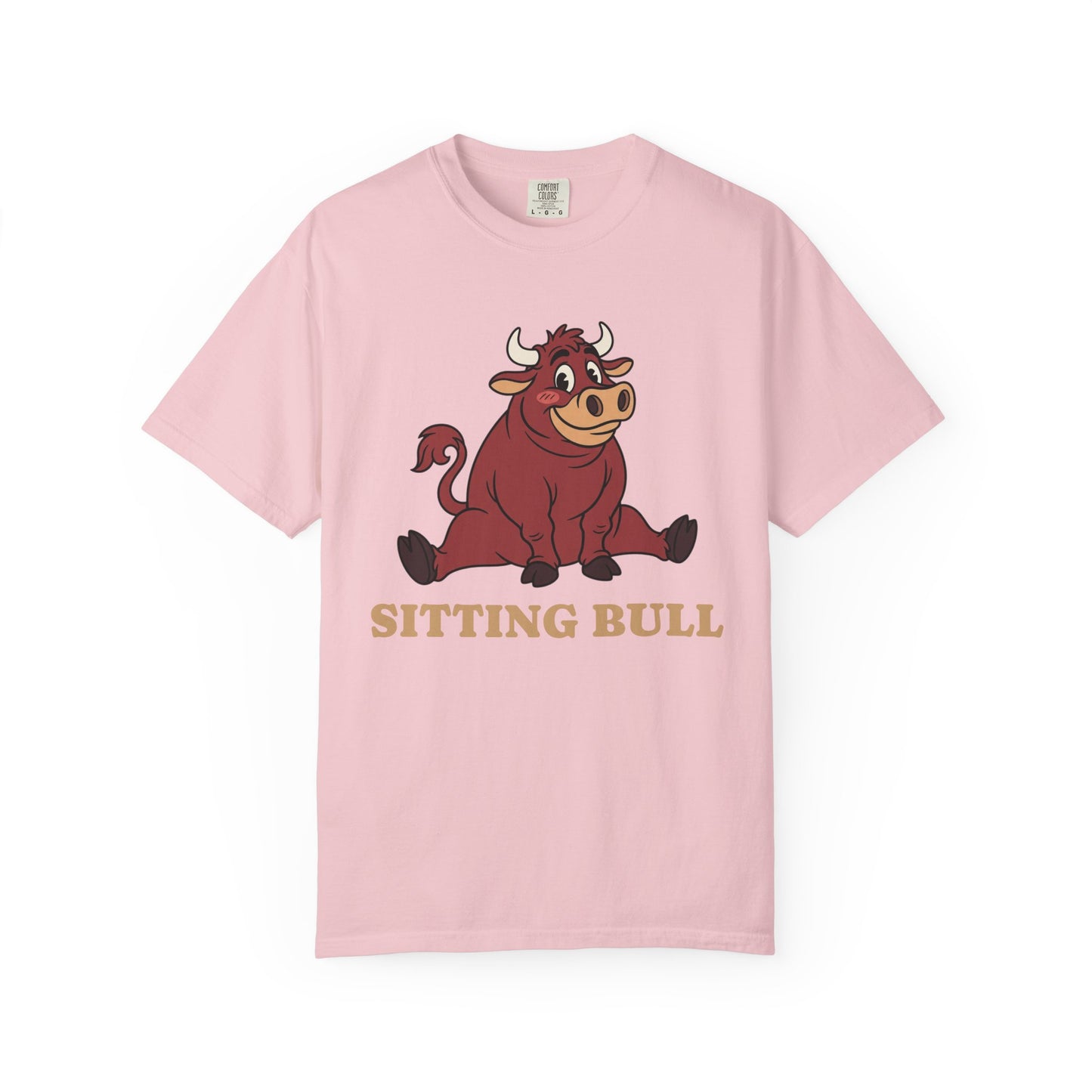 Sitting Bull Cartoon T-Shirt — Cute Sitting Bull Graphic Tee