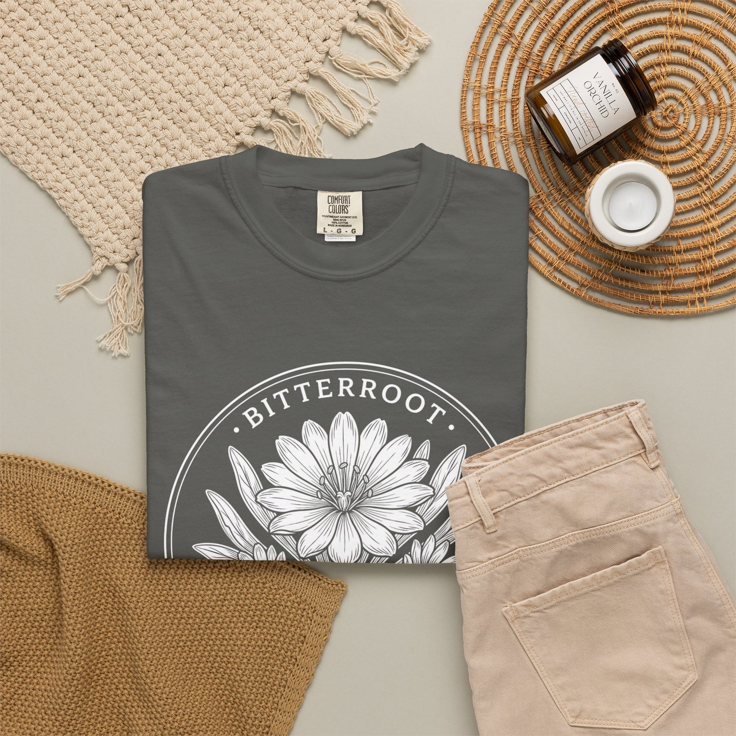 Bitterroot Montana State Flower T-Shirt — Vintage Botanical Tee