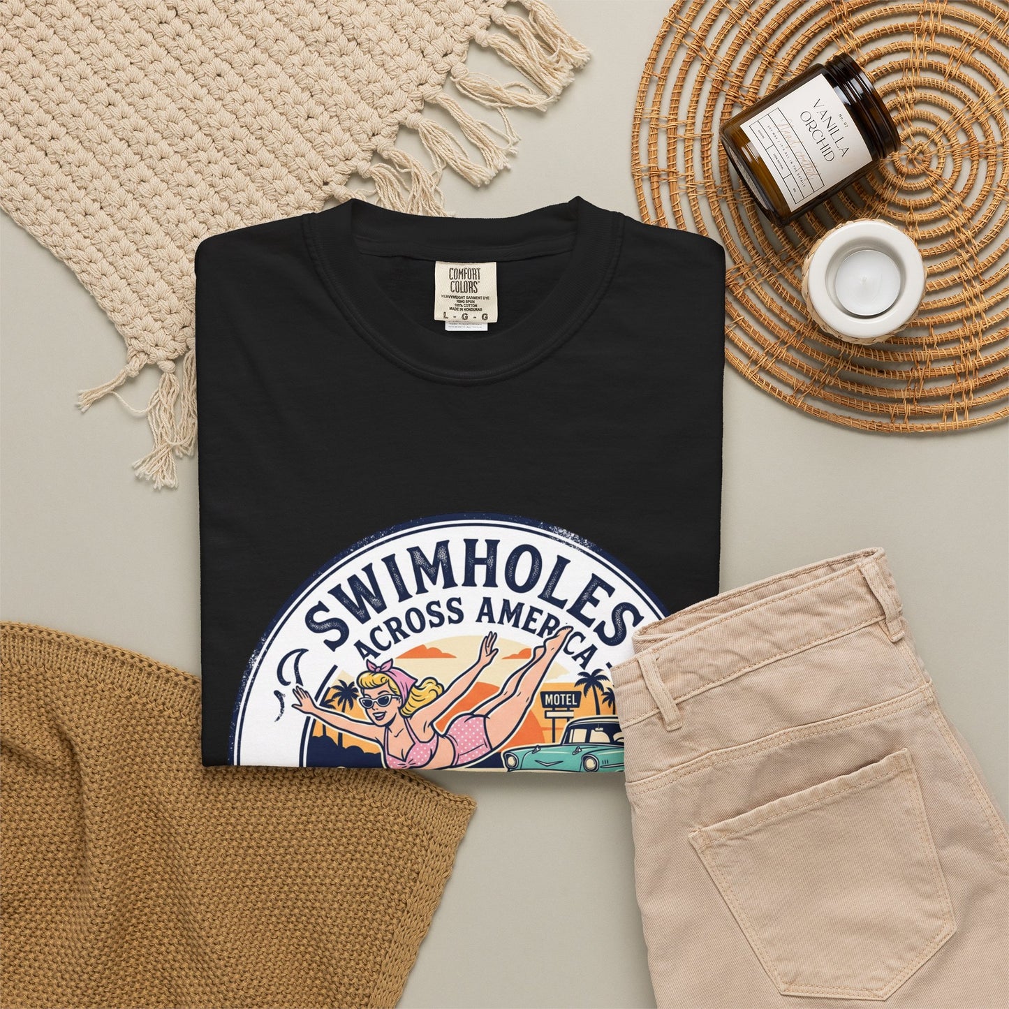 Swimholes Across America T-Shirt — Vintage Road Trip Swim Tee