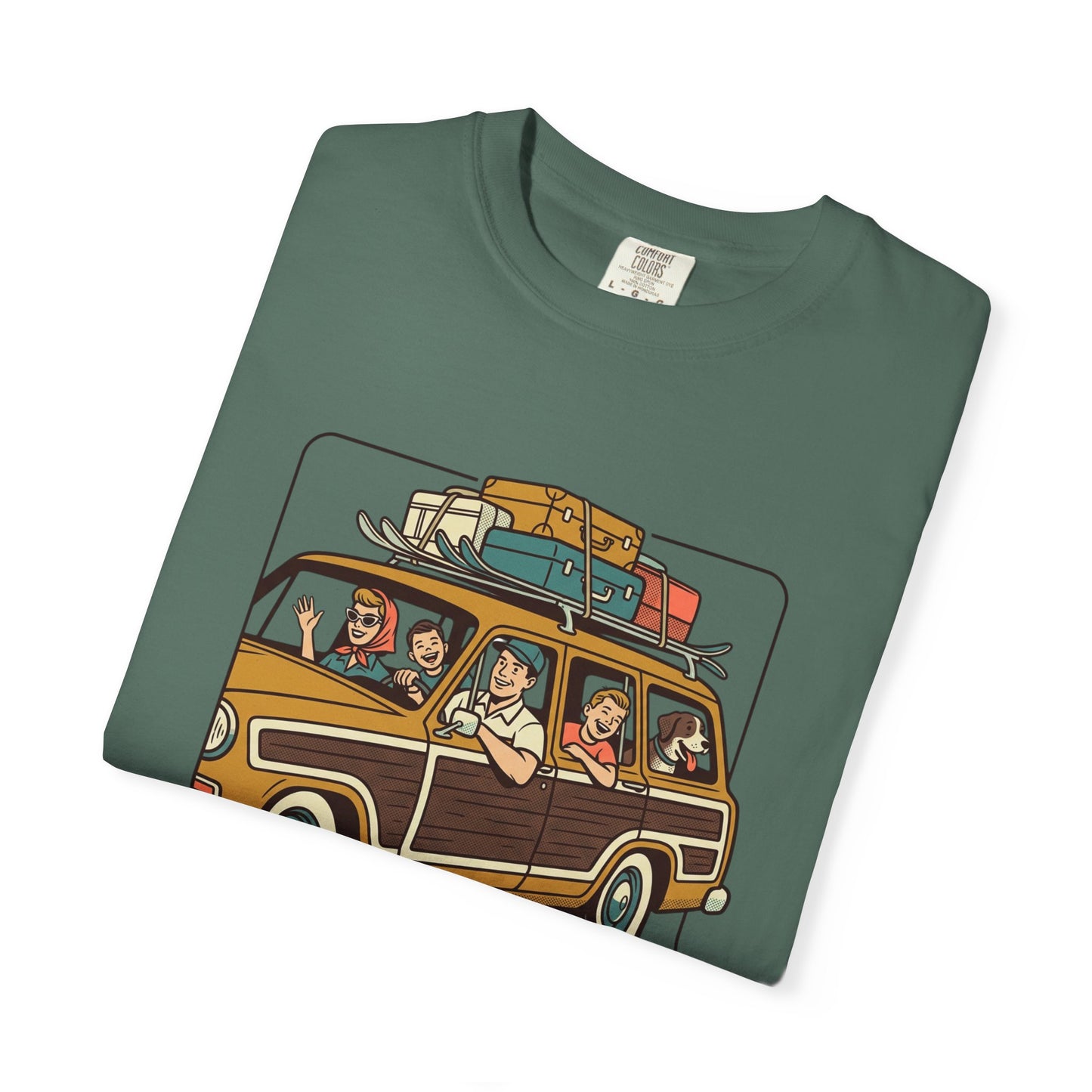Vacation! Vintage Woodie Road Trip T-Shirt