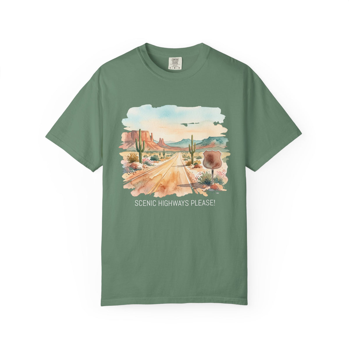 Scenic Highways Please! T-Shirt — Floral Travel Roadtrip Tee or