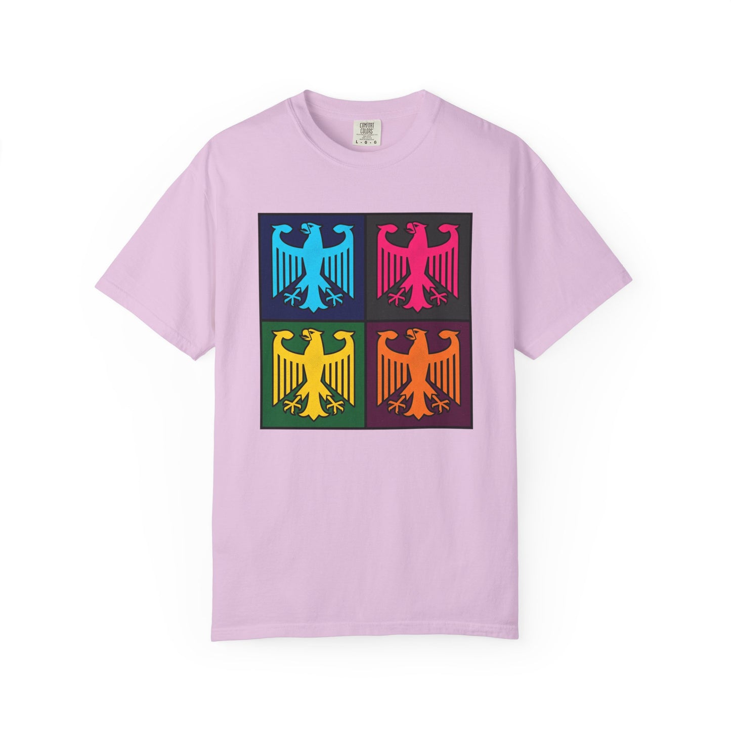 Pop Art Eagle T-Shirt — Colorful Quad Eagle Tee