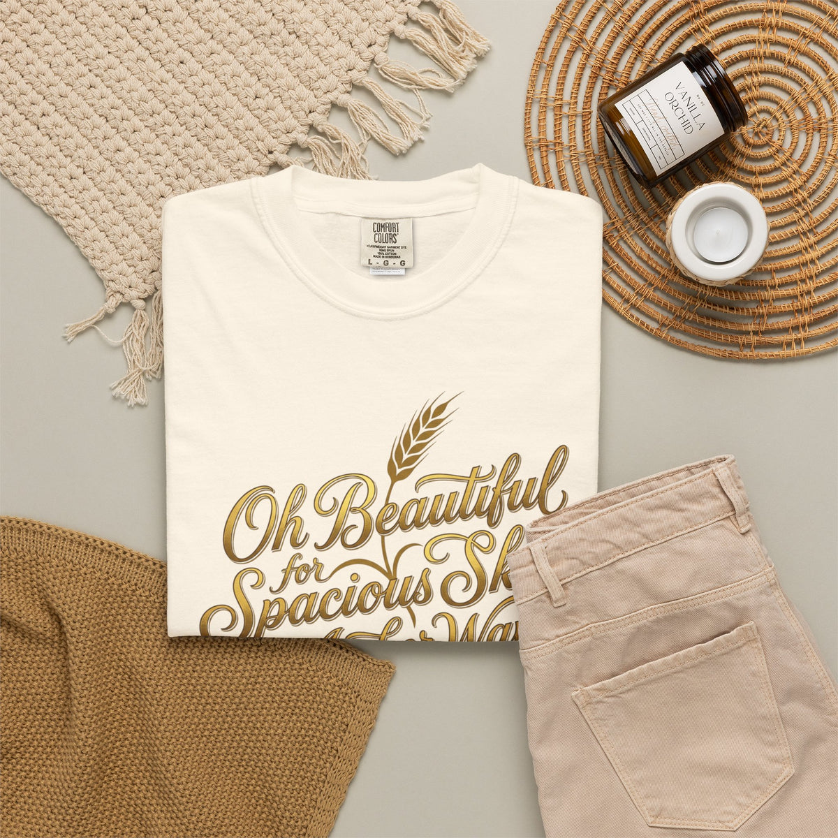 Oh Beautiful For Spacious Skies T-Shirt — Vintage Patriotic Americana Tee