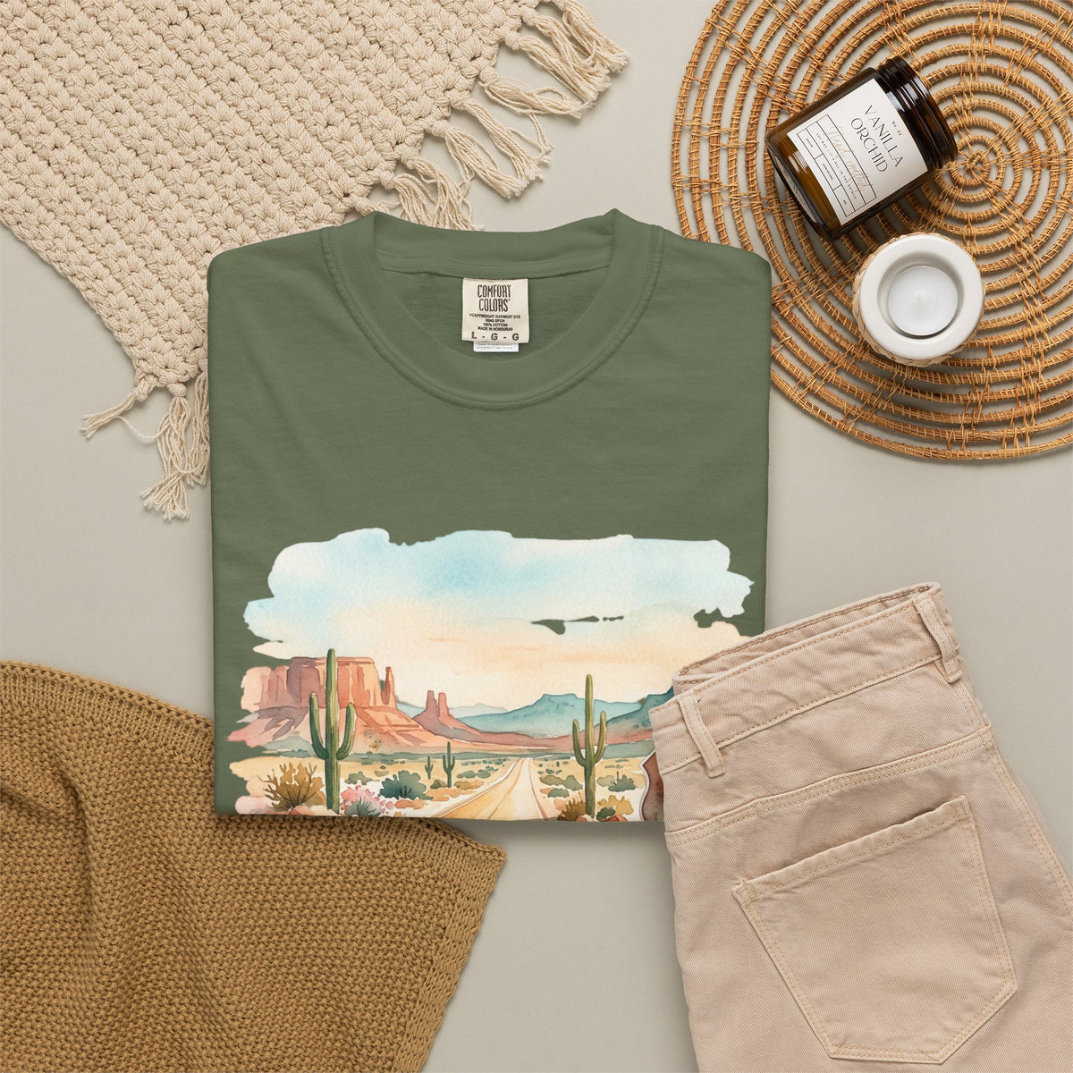 Scenic Highways Please! T-Shirt — Floral Travel Roadtrip Tee or