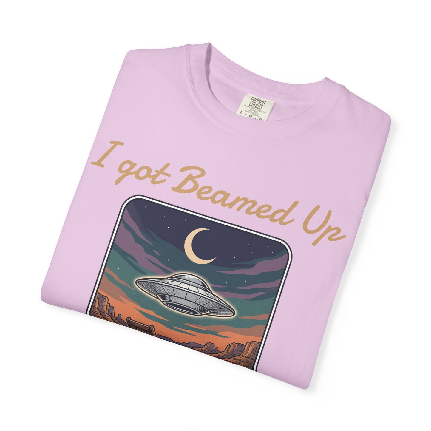 Area 51 UFO T-Shirt — "I Got Beamed Up at Area 51" Vintage Alien Graphic Tee