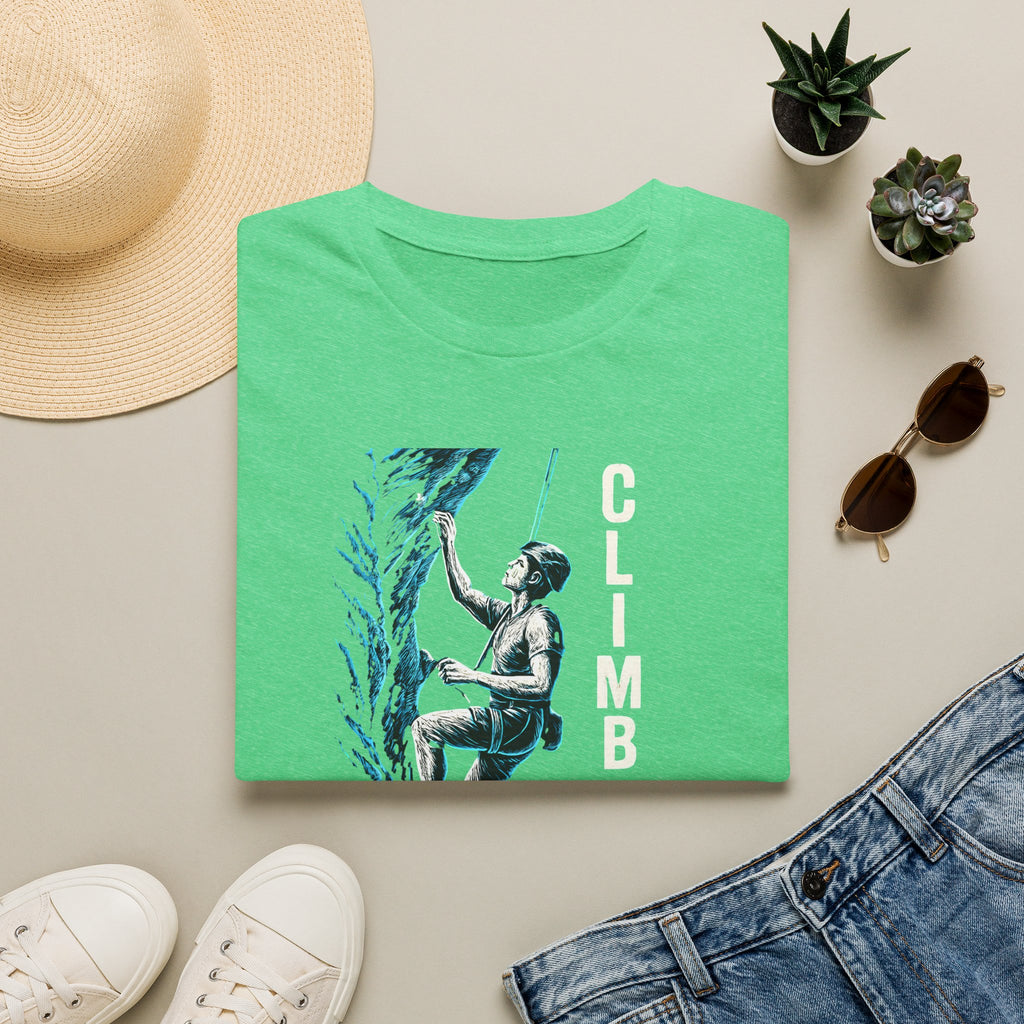 Climber Scaling Cliff T-Shirt