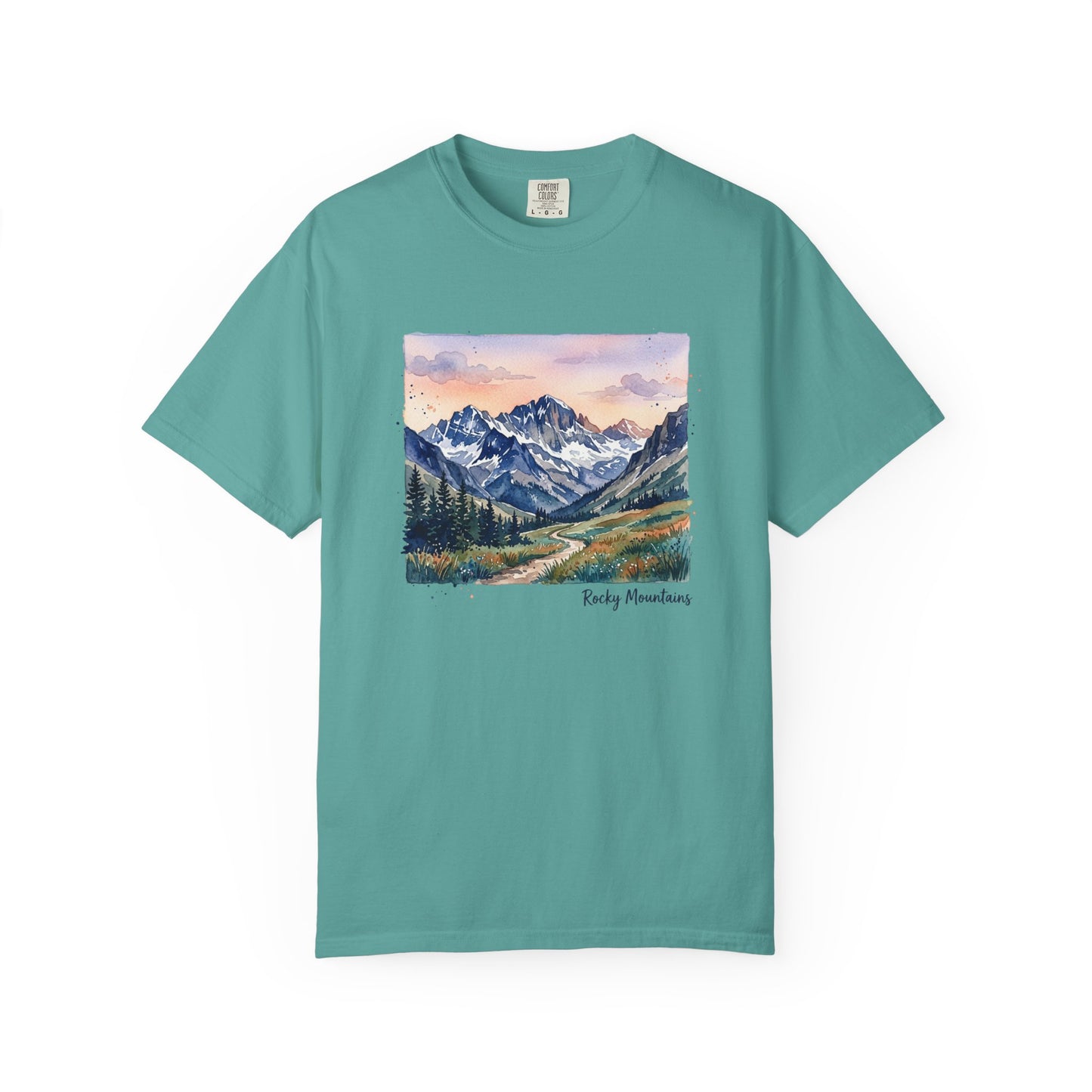 Rocky Mountains Watercolor T-Shirt