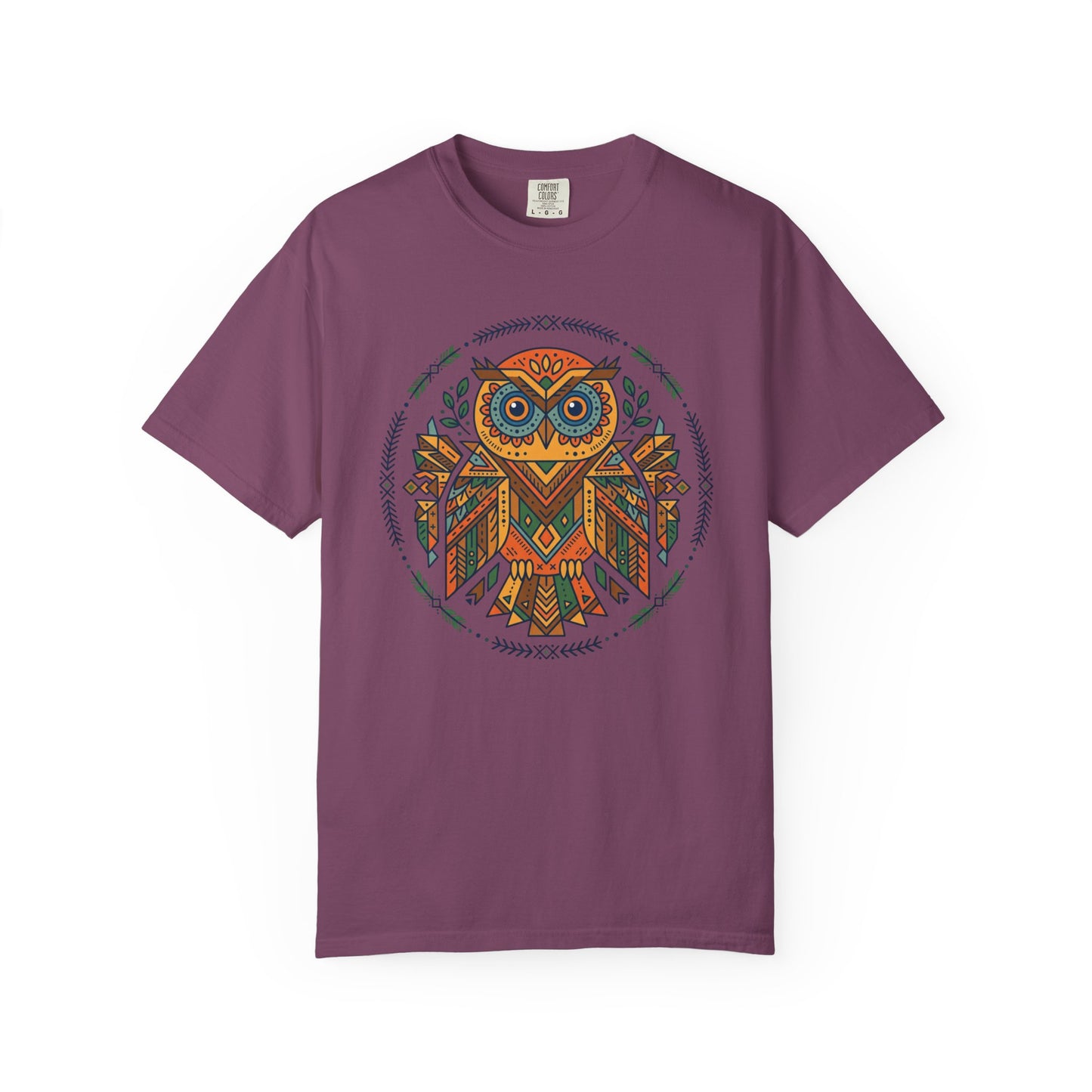 Boho Tribal Owl T-Shirt — Geometric Owl Graphic Tee