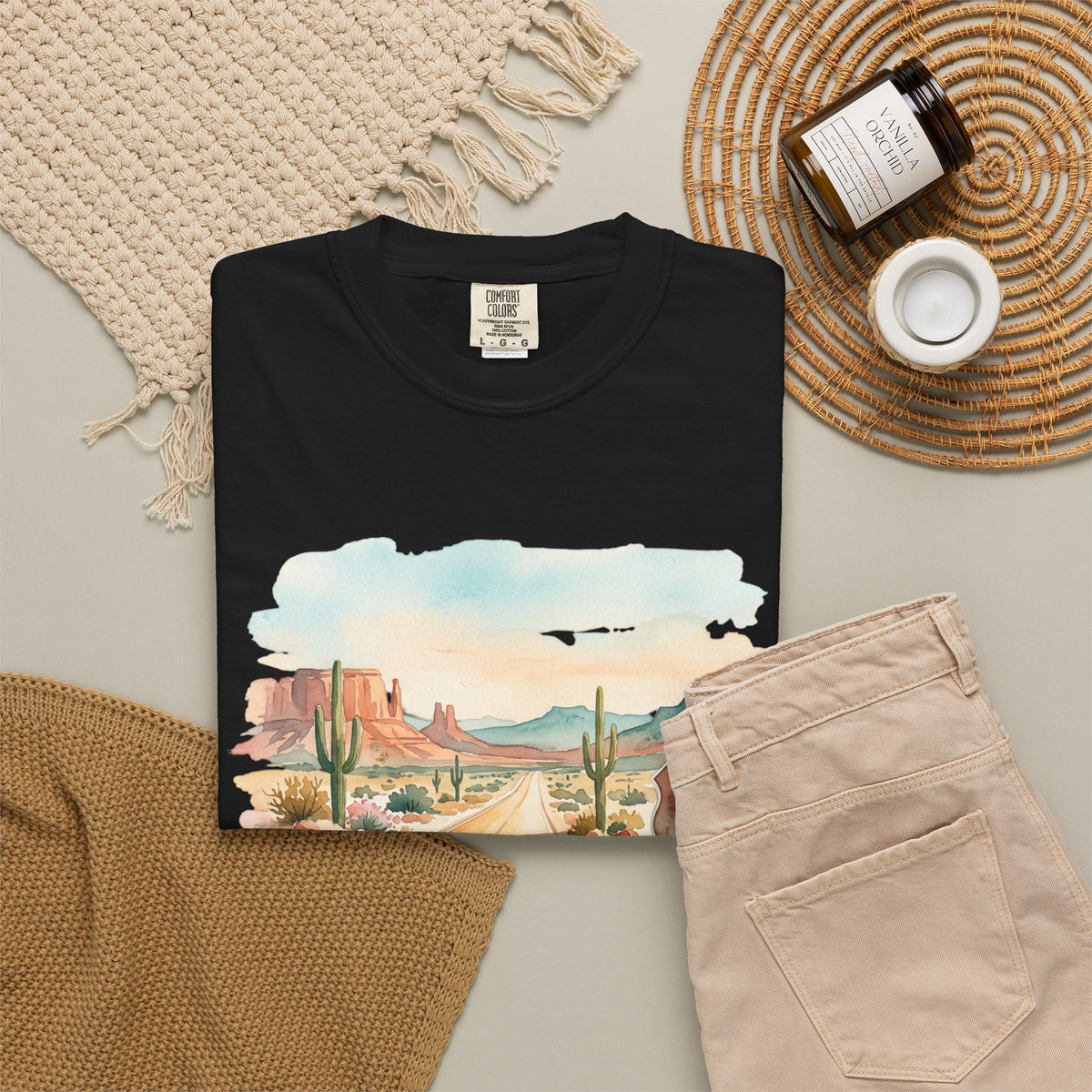 Scenic Highways Please! T-Shirt — Floral Travel Roadtrip Tee or