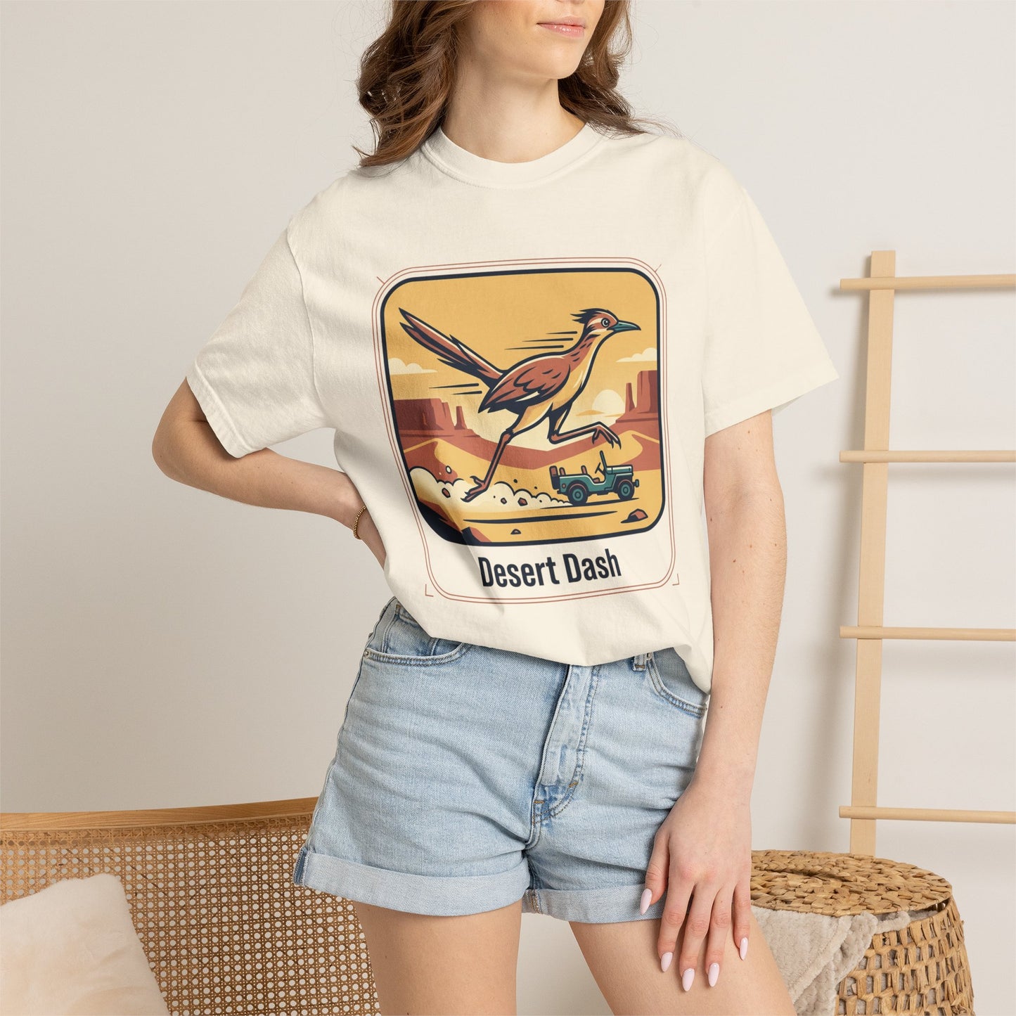 Desert Dash T-Shirt — Roadrunner Retro Graphic Tee