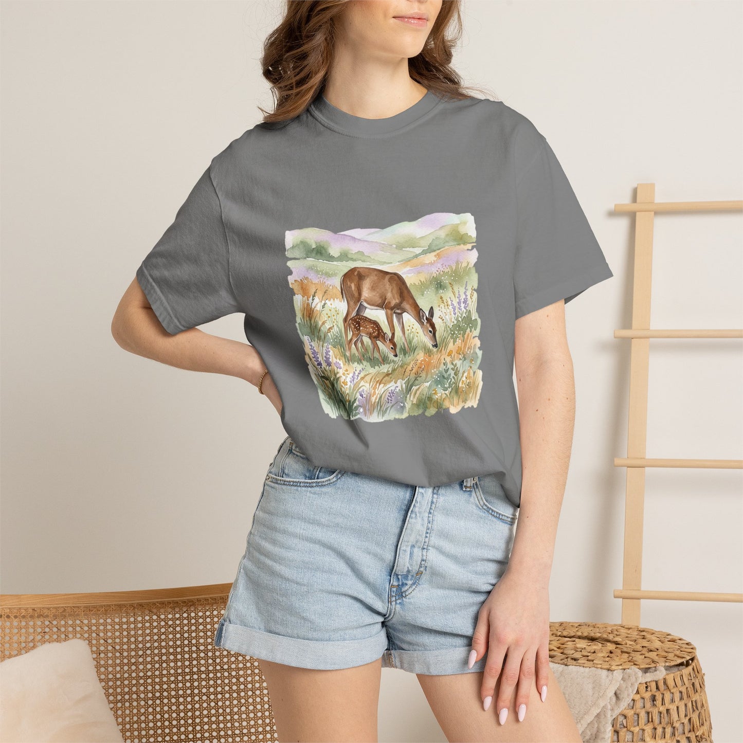 Deer Meadow Vintage-Style T-Shirt