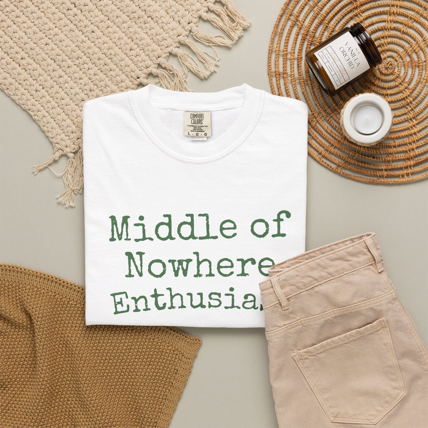 Middle of Nowhere Enthusiast T-Shirt — Nature Lover Graphic Tee