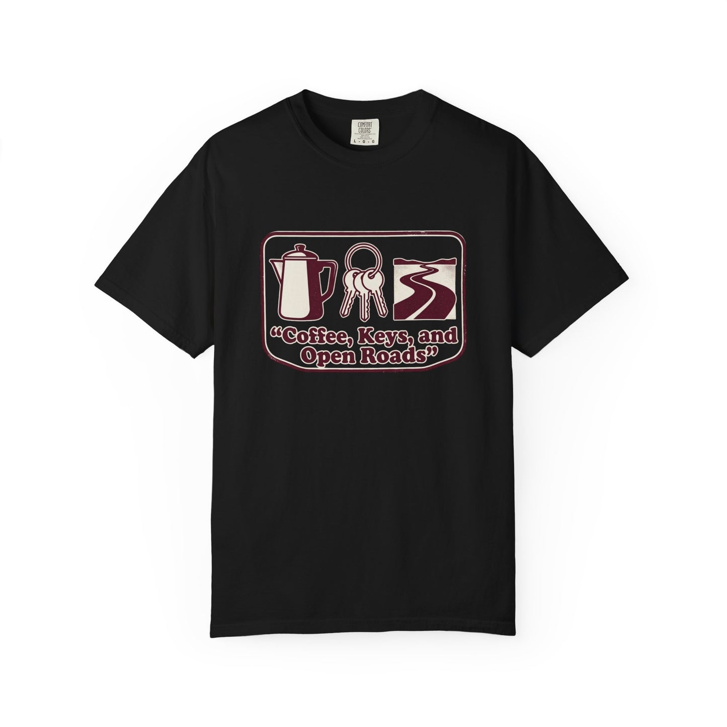 Coffee, Keys & Open Roads T-Shirt