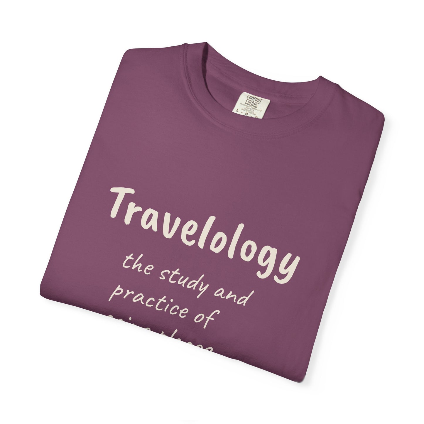 Travelology T-Shirt — "the study and practice of going places" Travel Tee