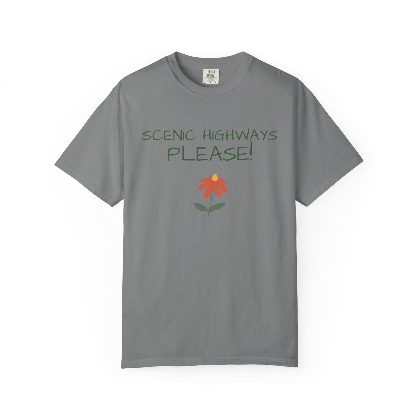 Scenic Highways Please! T-Shirt — Floral Travel Roadtrip Tee or