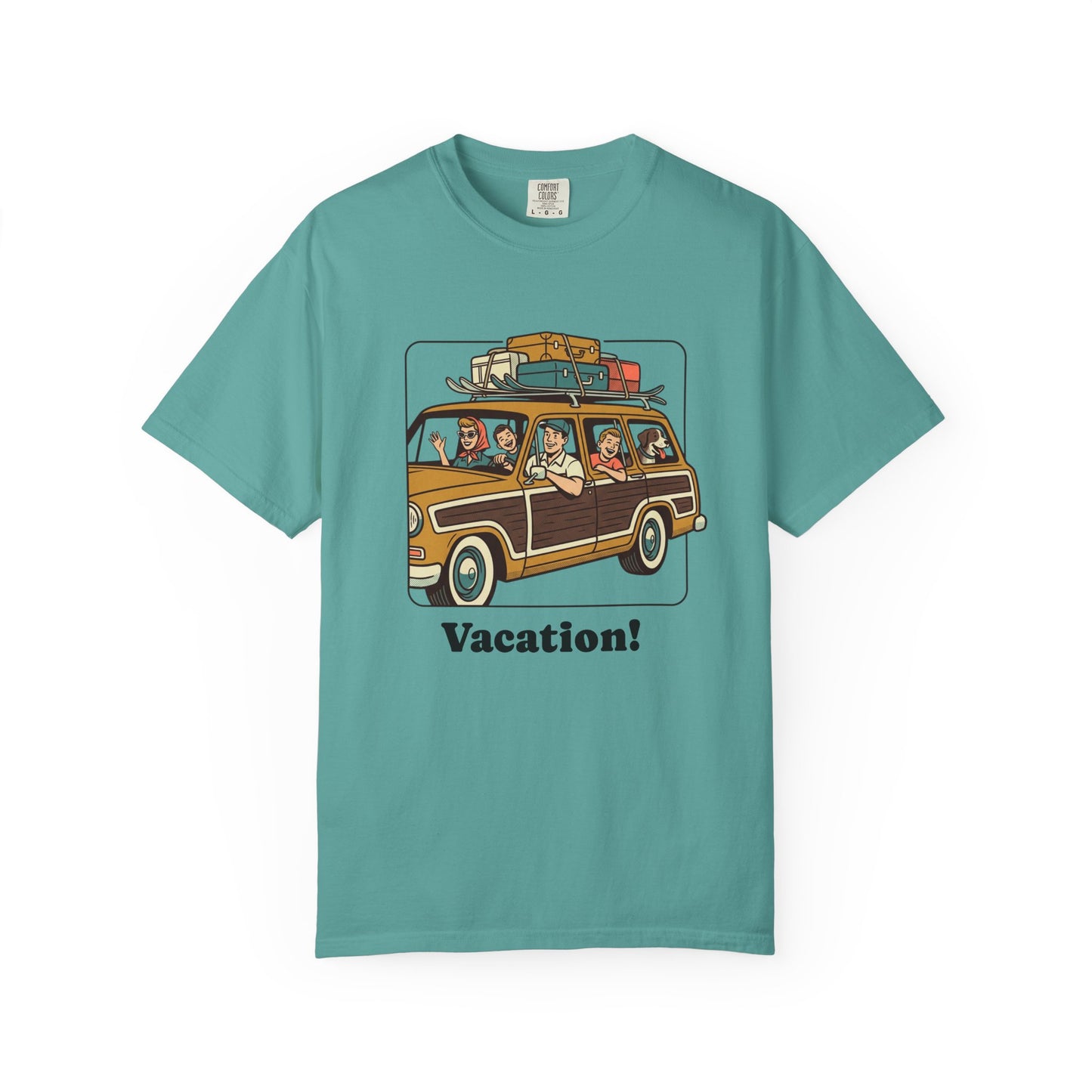 Vacation! Vintage Woodie Road Trip T-Shirt