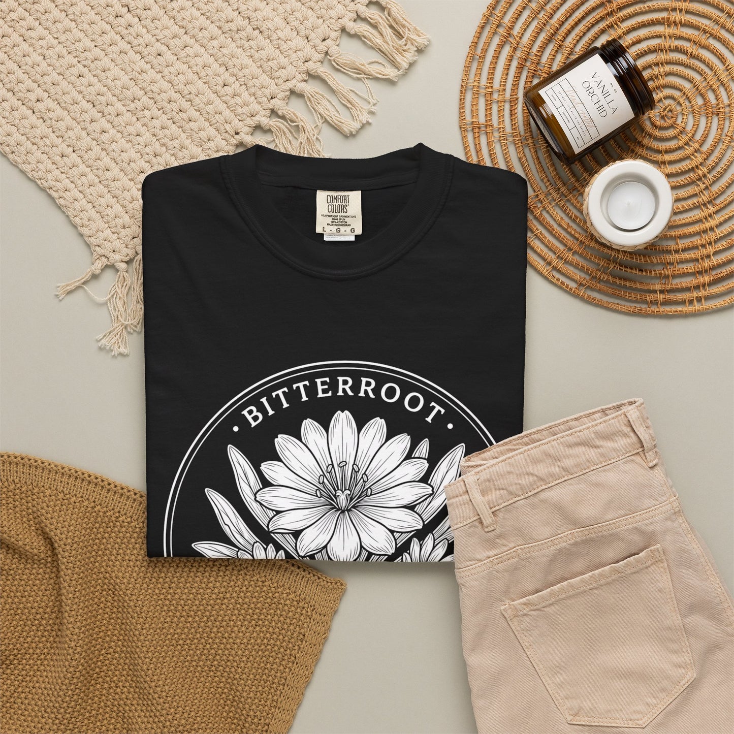 Bitterroot Montana State Flower T-Shirt — Vintage Botanical Tee