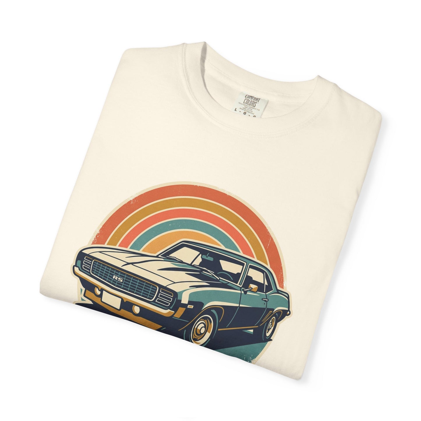'69 Camaro Retro Muscle Car T-Shirt — Vintage Sunset Classic Car Tee