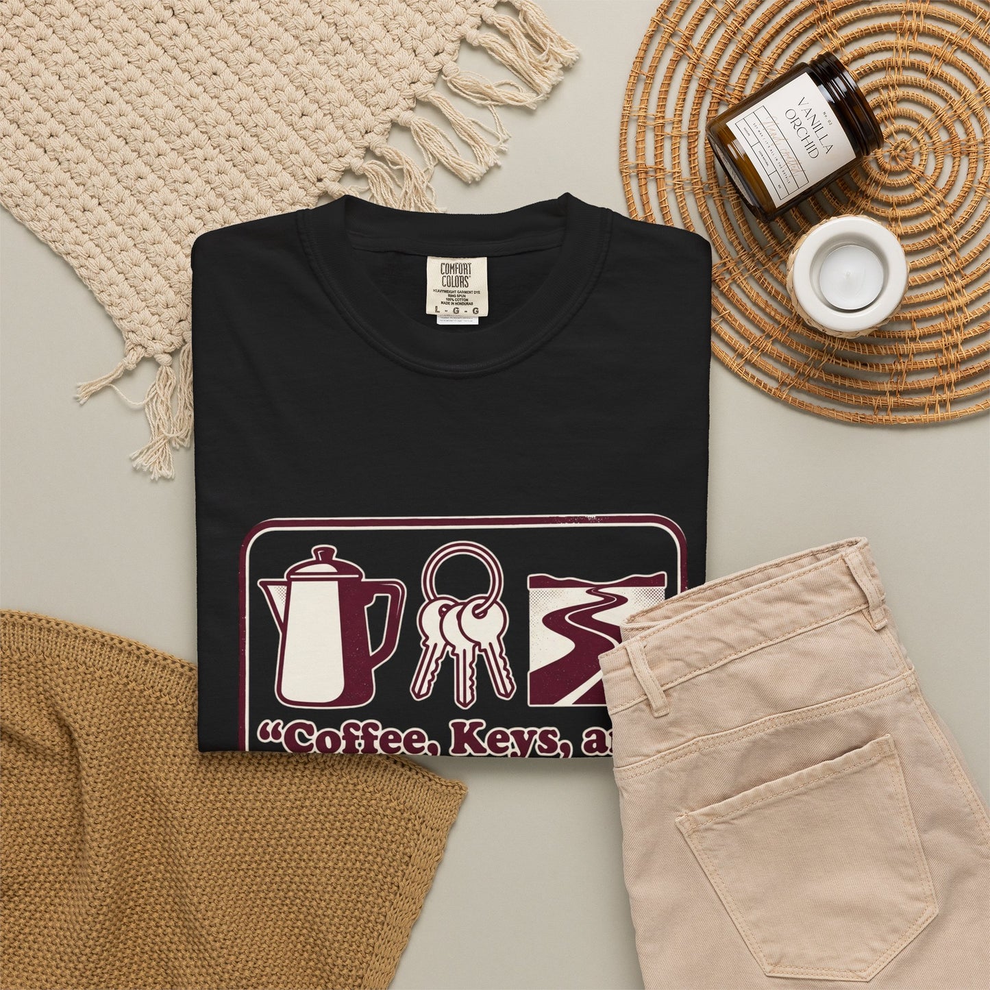 Coffee, Keys & Open Roads T-Shirt