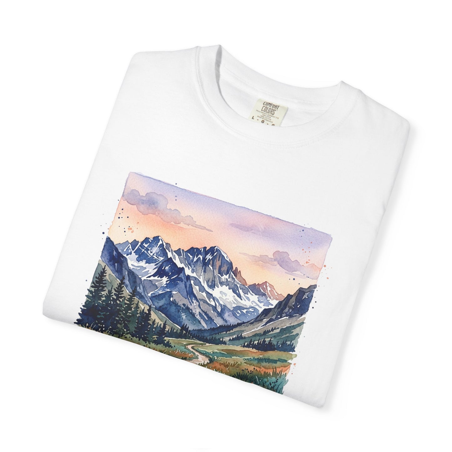 Rocky Mountains Watercolor T-Shirt