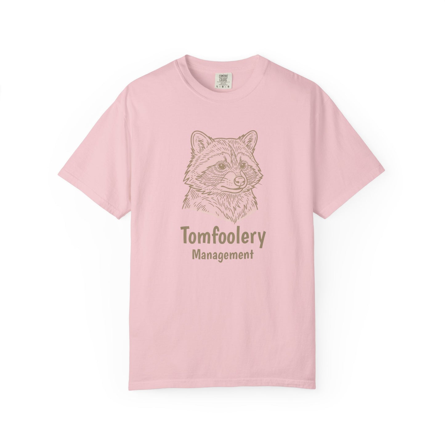 Tomfoolery Management T-Shirt — Raccoon Illustration Graphic Tee