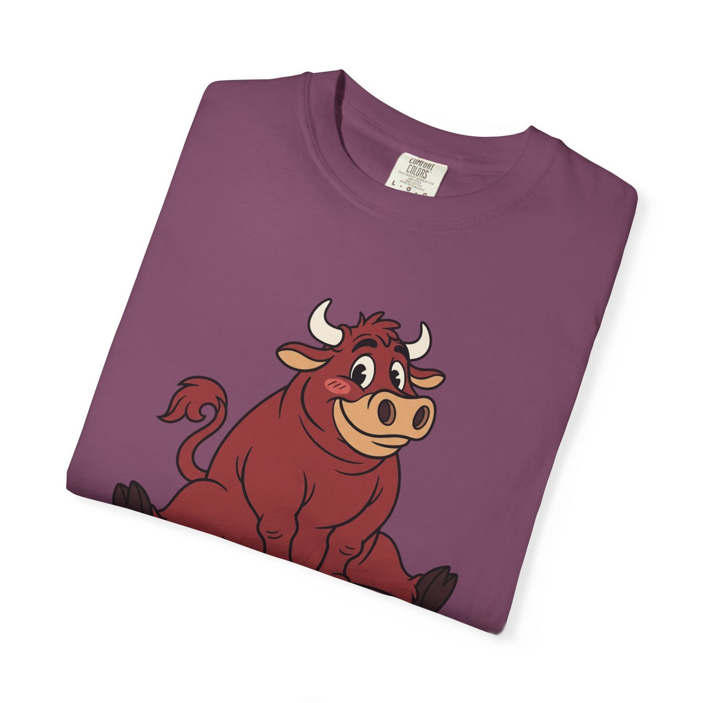 Sitting Bull Cartoon T-Shirt — Cute Sitting Bull Graphic Tee