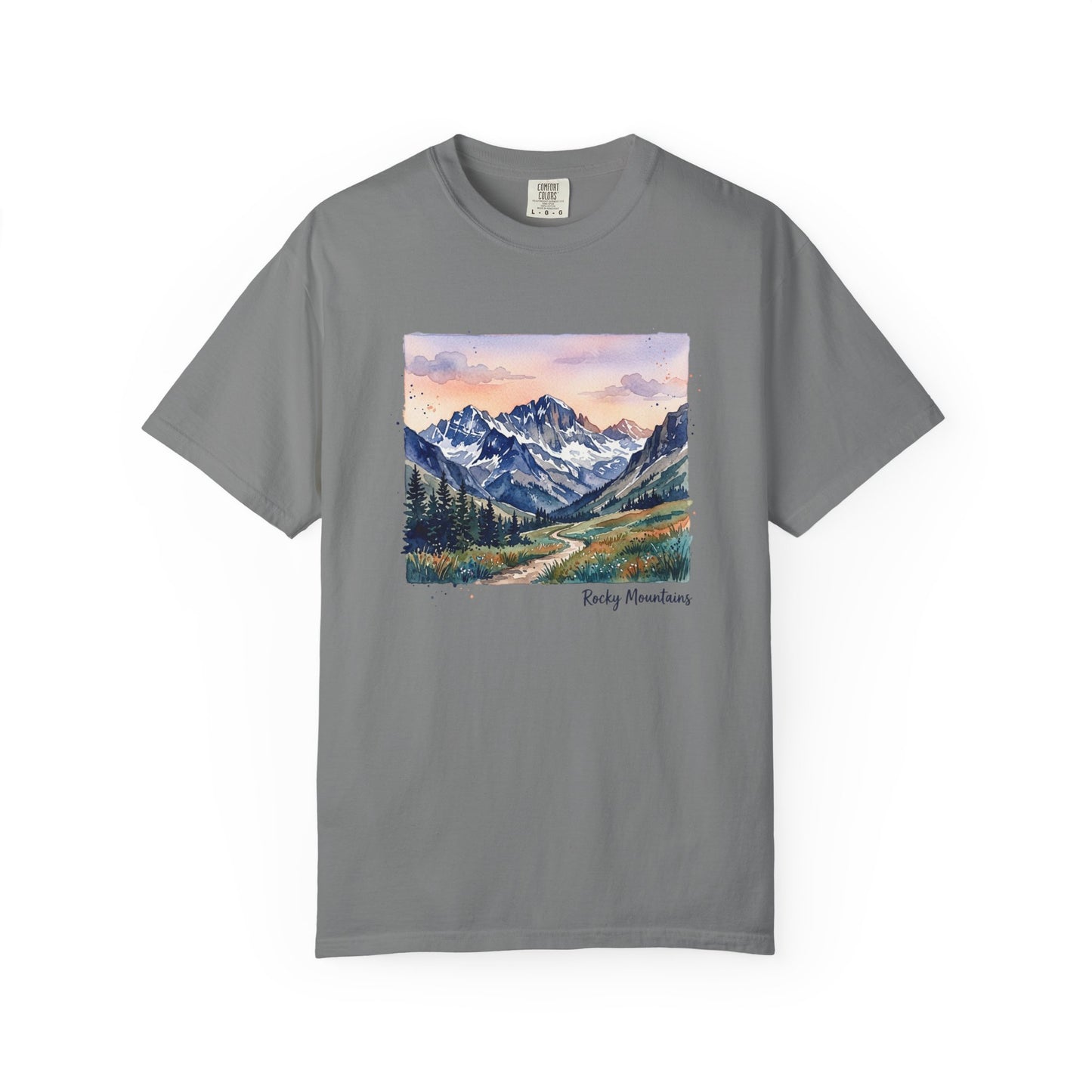Rocky Mountains Watercolor T-Shirt