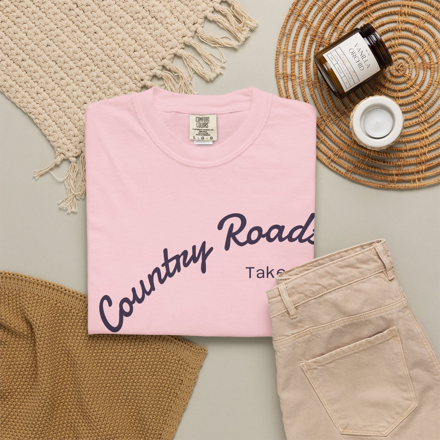 Country Roads T‑Shirt – "Country Roads Take Me Home" Vintage Graphic Tee
